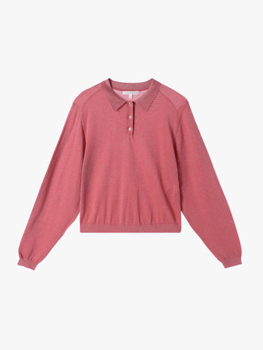 【Outlet】ラメニットポロ