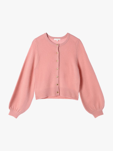 【Outlet】ウール ボリュームスリーブ ラブリー カーディガン