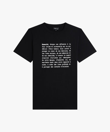 メンズ メッセージ プリント オーガニックコットン 半袖 Tシャツ "Brando"