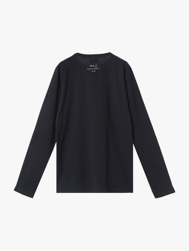 メンズ プリント コットン 長袖 アーティスト T シャツ ”L'Atlas”