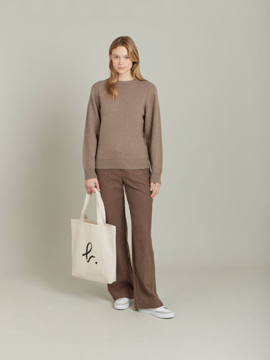 カシミヤ ニット 長袖 プルオーバー "Ab"