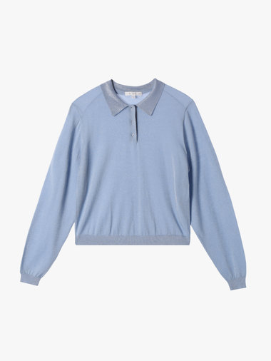 【Outlet】ラメニットポロ