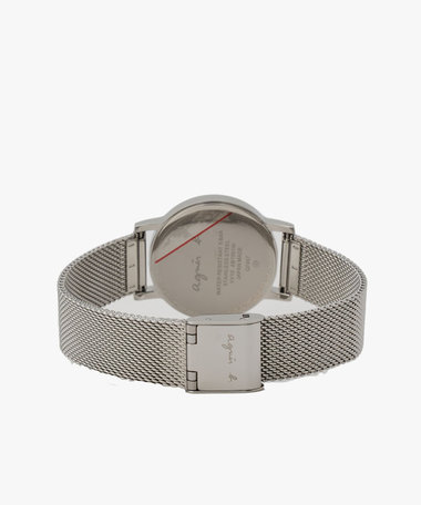 シルバー ステンレス ラウンド ウォッチ "Marcello"