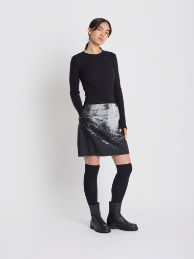 フォトプリント Aライン スカート ”image reflet”
