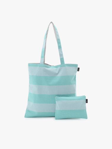 細ボーダー コットン リバーシブル トートバッグ ZAS11-01