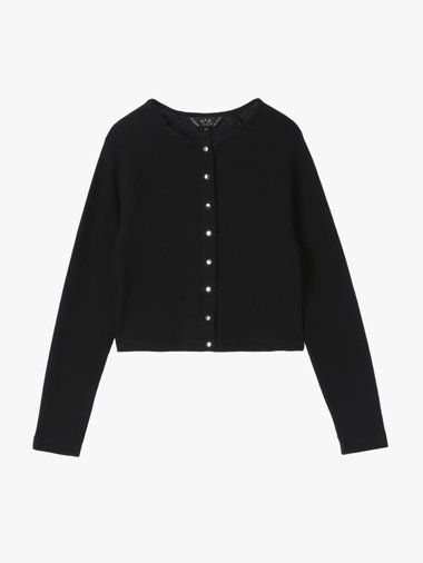 【Outlet】ワッフル コンパクト ロングスリーブ カーディガン