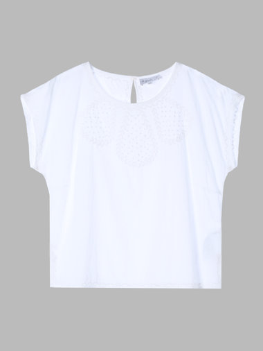 【Outlet】AM56 HAUT ノーカラーブラウス