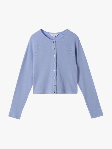 【Outlet】ワッフル コンパクト ロングスリーブ カーディガン