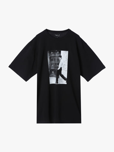 メンズ プリント コットン 半袖 アーティスト Tシャツ ”Mark Cohen”