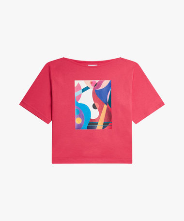 プリント コットン 5分袖 アーティスト Tシャツ "Rio Gilmer Goncalves"