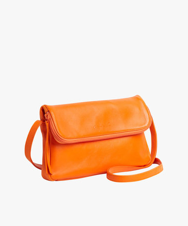 ラムスキンレザー ショルダーバッグ "Asya"