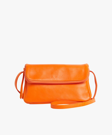 ラムスキンレザー ショルダーバッグ "Asya"