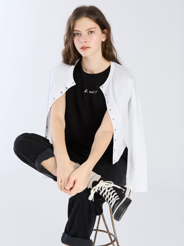 【Outlet】To b. by agnes b.× green label relaxing オーガニックコットン トラディショナルカーディガン