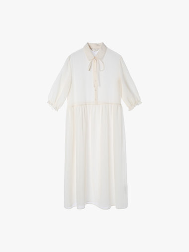 【Outlet】シアサッカーワンピース