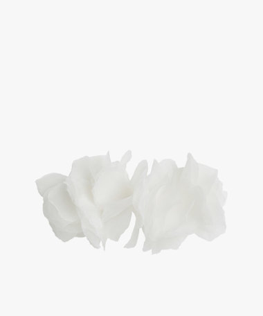 フラワー シルク ヘアバレッタ "Lucie"