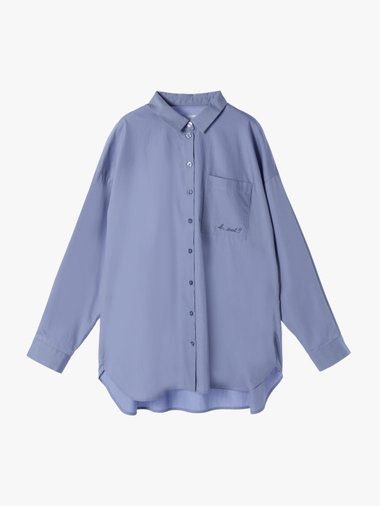 【Outlet】To b. by agnes b.× green label relaxing コットン 刺繍 シャツ "b. cool!!"