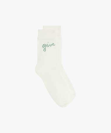 メッセージ ソックス "Give love"