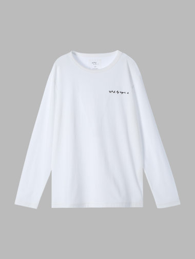 【Outlet】To b. by agnes b.× green label relaxing オーガニックコットン ロゴ ロングスリーブTシャツ