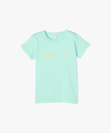 キッズ ロゴ コットン 半袖 Tシャツ