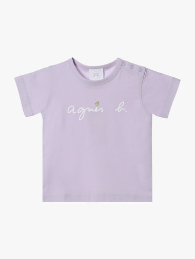 ベビー ロゴ ハート プリント コットン 半袖 Tシャツ