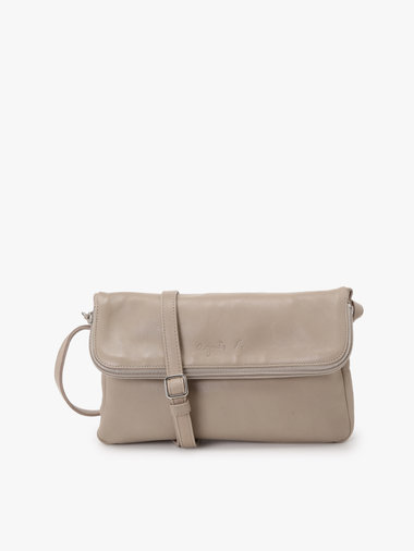 ラムスキンレザー ショルダーバッグ "Asya"