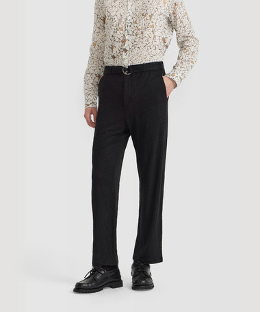 メンズ リネン ジャージー パンツ