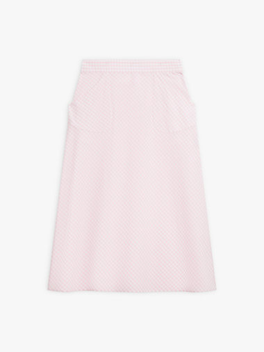 【Outlet】ギンガムチェック コットン フレアスカート