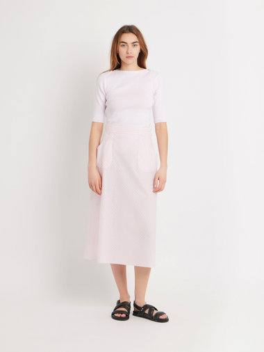 【Outlet】ギンガムチェック コットン フレアスカート