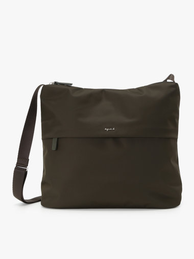 ナイロン ミディアム ショルダーバッグ "Cecile" NS24-04