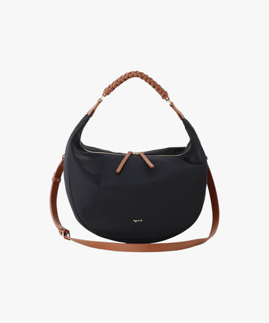 ナイロン 2way ラージ ショルダーバッグ "Tsuki" ZAS07-02