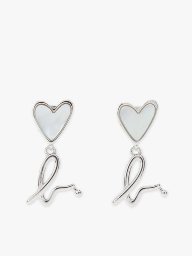 ”b.” ロゴ ハート ドロップ ピアス ”b. Loved”