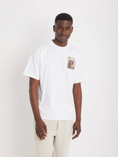 【Outlet】メンズ オーガニックコットン プリント 半袖 Tシャツ ”Victor Hugo”