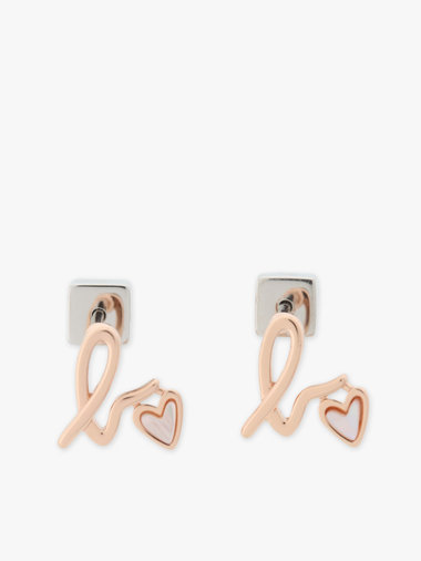 ”b.” ロゴ ハート スタッズ ピアス ”b. Loved”