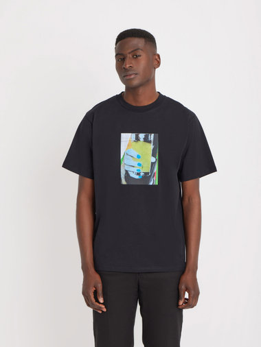 【Outlet】メンズ オーガニックコットン フォトプリント 半袖 Tシャツ