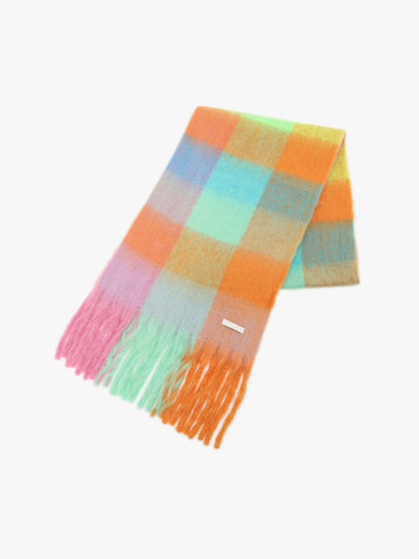 WEB限定 ブロックチェック ストール