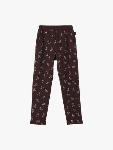 【Outlet】キッズ プリント コットン フルレングス パンツ