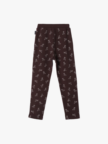 【Outlet】キッズ プリント コットン フルレングス パンツ