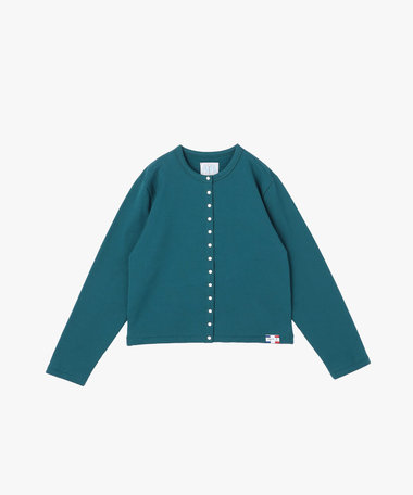 オーガニックコットン メルトン 長袖 カーディガンプレッション "Le Classique"