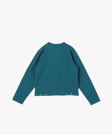 オーガニックコットン メルトン 長袖 カーディガンプレッション "Le Classique"