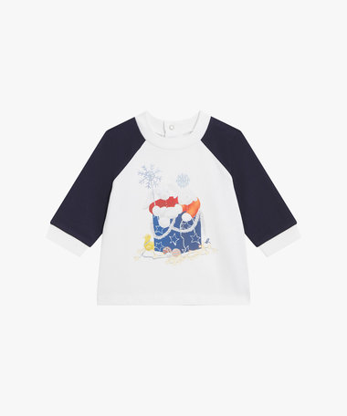ベビー ラグラン コットン 長袖 Tシャツ