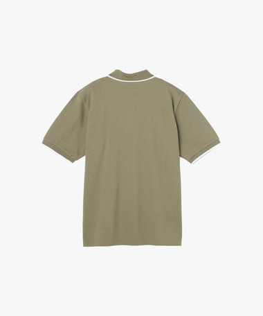 メンズ "b."ロゴ 刺繍 コットン 半袖 ポロシャツ "Brazilia"