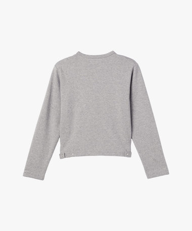 WEB限定 ロゴ コットン 長袖 カーディガンプレッション