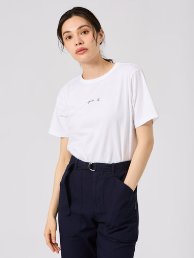 ロゴプリント コットン 半袖 Tシャツ "Le Mixte"
