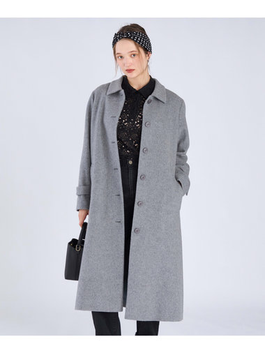 ラムウールロングコート