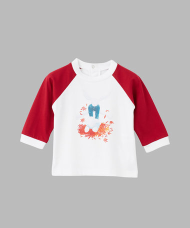 ベビー ラグラン コットン 長袖 Tシャツ