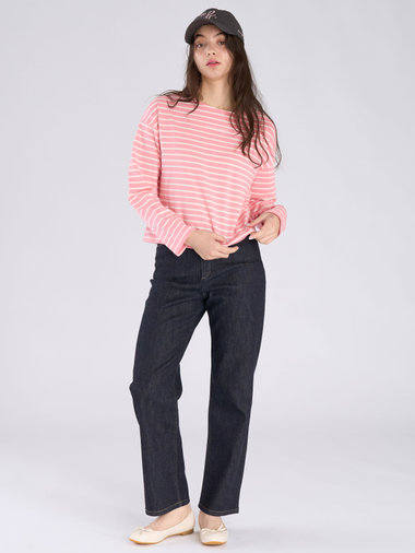 デニム ストレートパンツ