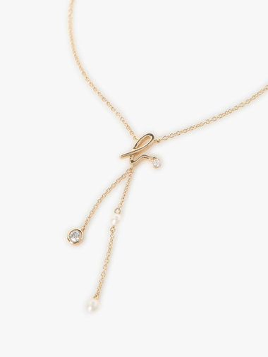 ”b.” ロゴ 2チェーン ネックレス ”Iconic - thin and tiny”