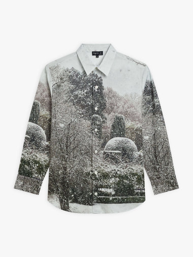 フォトプリント 長袖 ブラウス ”Neige”