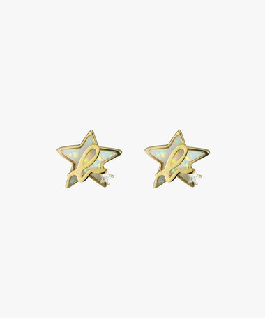 "b."ロゴ スター ピアス "Silent Night Star"