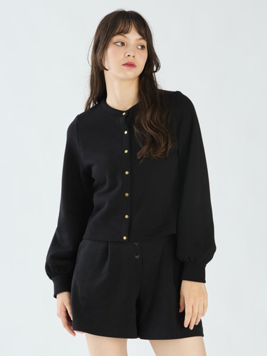 【Outlet】コットン ブラッシュド プリティ カーディガン